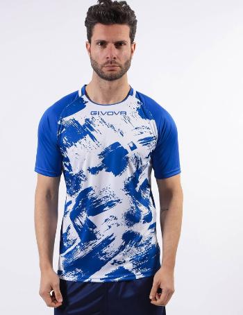 SHIRT ART INTERLOCK M/C AZZURRO/BIANCO Tg. XL