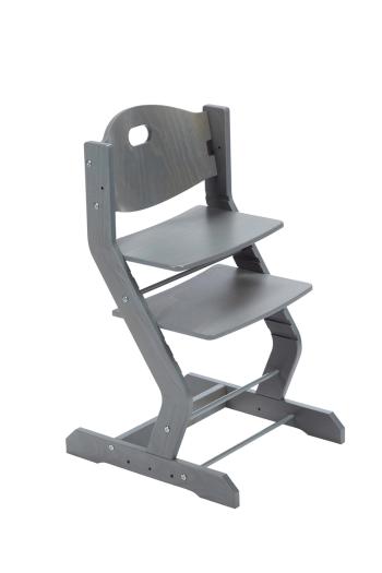 Rastúca stolička Sissi - šedá grey jedálenská pultík