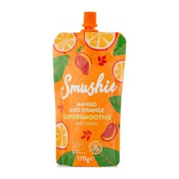 SALVEST Smushie BIO Ovocné smoothie s mangom, pomarančom a datľami (170 g)