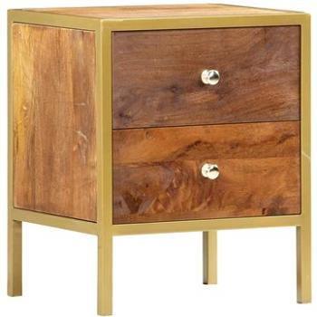SHUMEE Nočný stolík 40 × 35 × 50 cm masívne mangovníkové drevo, 285856