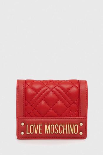 Peňaženka Love Moschino dámsky, červená farba