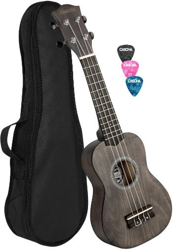 Cascha HH 3960 Sopránové ukulele Čierna