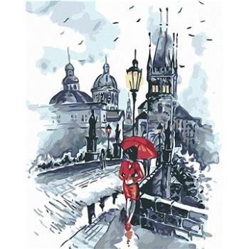 Maľovanie podľa čísel – Žena s dáždnikom na Karlovom moste (HRAmal00193nad)