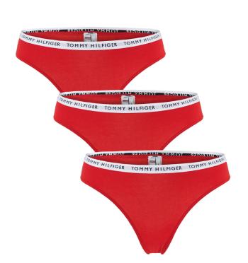 TOMMY HILFIGER - 3PACK fashion royal red dámske tangá - special limited edition-XL