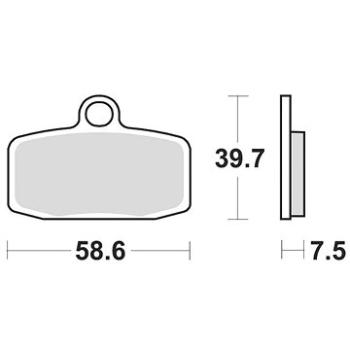 Braking brzdové doštičky (sinterová zmes CM44) (2 ks) M501 – 267 (M501-267)