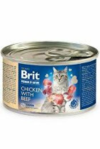 Brit Premium Cat by Nature konz Chicken&Beef 200g + Množstevná zľava