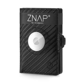 Slimpuro ZNAP Airtag Wallet, 8 kariet, priehradka na mince, 9 x 1,5 x 6 cm (Š x V x H), ochrana RFID