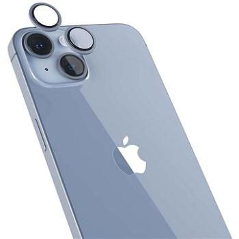 Epico Hliníkové ochranné sklo na šošovky fotoaparátu na iPhone 14/14 Plus modré (69212151600001)