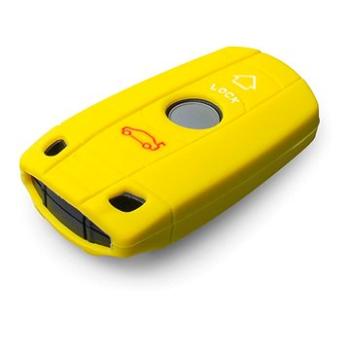 Ochranné silikónové puzdro na kľúč pre BMW, farba žltá (SZBE-068Y)