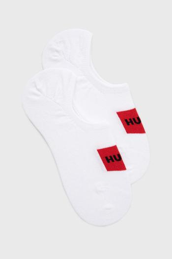 Ponožky HUGO pánske, biela farba