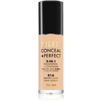 Milani Conceal + Perfect 2-in-1 Foundation And Concealer make-up 01A Creamy Nude 30 ml