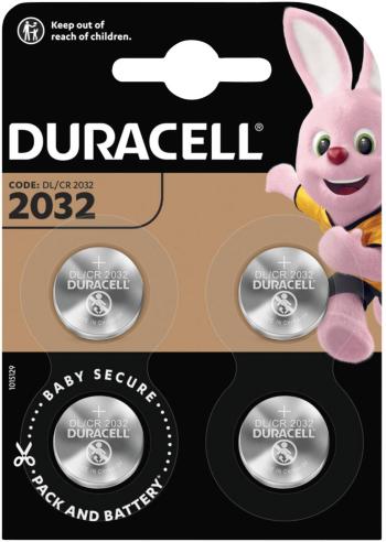 Duracell Elektro 2032 gombíková batéria  CR 2032 lítiová 220 mAh 3 V 4 ks