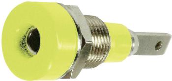 Stäubli LB-I2R zdierka pre banánik zásuvka, vstavateľná vertikálna Ø pin: 2 mm zelená, žltá 1 ks