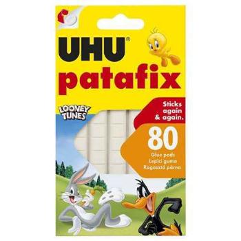 UHU Lepiace plastelínové štvorčeky UHU Patafix biele, 80 kusov