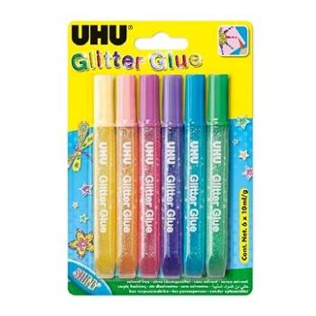 UHU Glitter Glue 6 × 10 ml Shiny (20509)