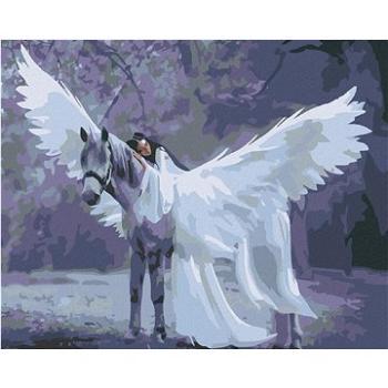Maľovanie podľa čísel – Anjel na jednorožcovi (HRAmal00865nad)