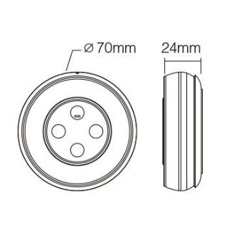 LED Solution Mi-Light RF Diaľkový ovládač pre RGB+CCT LED pásiky Farba: Čierna S2-B