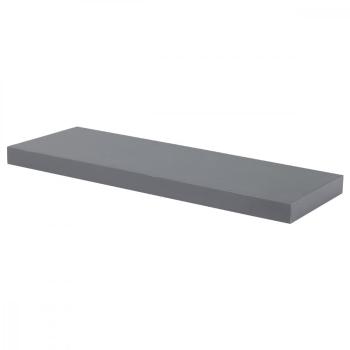 AUTRONIC P-001 GREY Polička nástenná 60 cm, MDF, farba sivý vysoký lesk, baleno v ochranej fólii