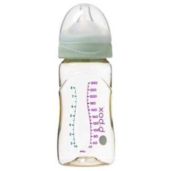 B.Box Antikoliková dojčenská fľaša 240 ml – zelená (9353965007555)