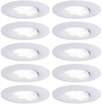 Paulmann 99922 Calla LED vstavané kúpeľňové svetlo sada 10 ks 60 W neutrálna biela  biela (matná)