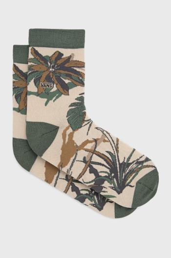 Ponožky Vans pánske, zelená farba