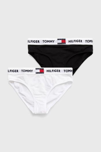 Detské nohavičky Tommy Hilfiger 2-pak čierna farba