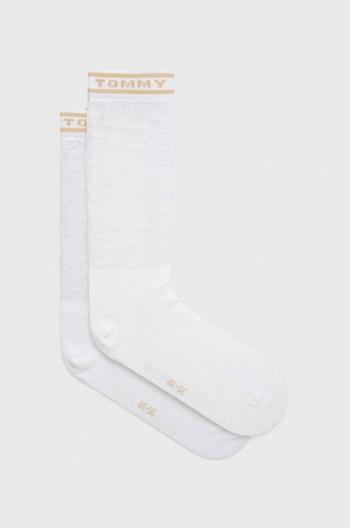 Ponožky Tommy Hilfiger dámske, biela farba