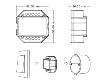 T-LED DimLED SMART Stmievač TUYA pre LED svietidlá 230V 069052