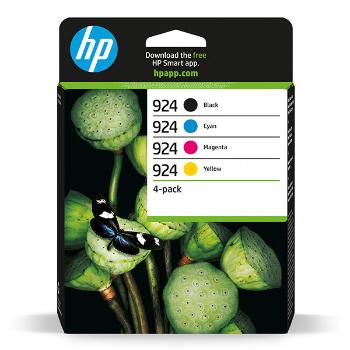 HP originál ink 6C3Z1NE, HP 924, CMYK, 500/3*400str., HP OfficeJet Pro 8120e, 8130e