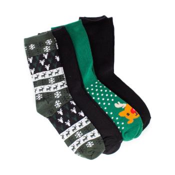 Only & Sons   Noel X Sock 4-Pack 22014807  Ponožky Zelená