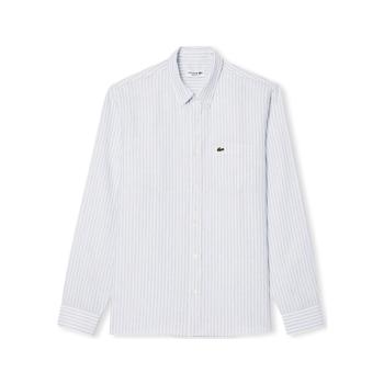 Lacoste  Shirt CH6985 - Blue/Blanc  Košele s dlhým rukávom Biela