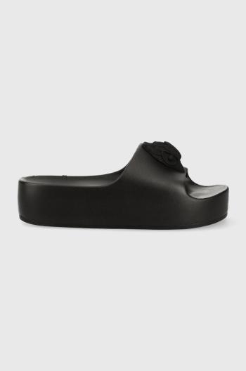 Šľapky Kurt Geiger London Eagle Chunky Slide dámske, čierna farba, na platforme, 9787200999