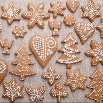 Servítky na dekupáž Sweet Gingerbreads - 1 ks