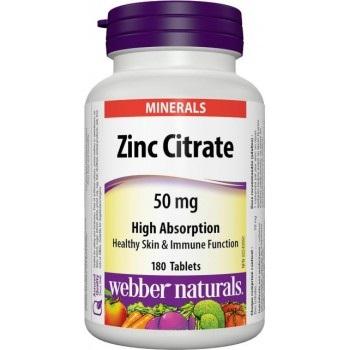 Webber Naturals Zinok 50 mg 180 tabliet
