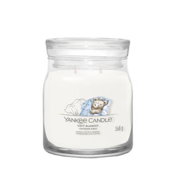 YANKEE CANDLE Signature Vonná sviečka stredná 2 knôty Soft Blanket 368 g