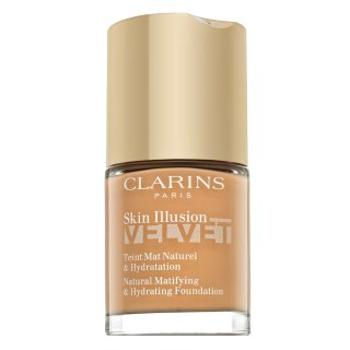 Clarins Skin Illusion Velvet Natural Matifying & Hydrating Foundation tekutý make-up so zmatňujúcim účinkom 110N Honey 30 ml