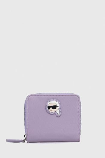 Peňaženka Karl Lagerfeld dámsky, fialová farba