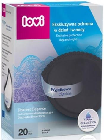 LOVI Vložky do podprsenky Discreet Elegance 20 ks, čierne