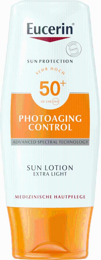 Eucerin SUN PHOTOAGING CONTROL SPF 50+ mlieko extra ľahké na opaľovanie 150 ml