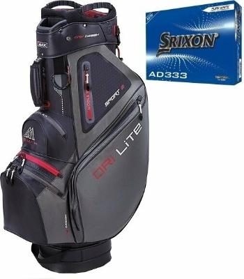 Big Max Dri Lite Sport 2 SET Black/Charcoal Cart Bag