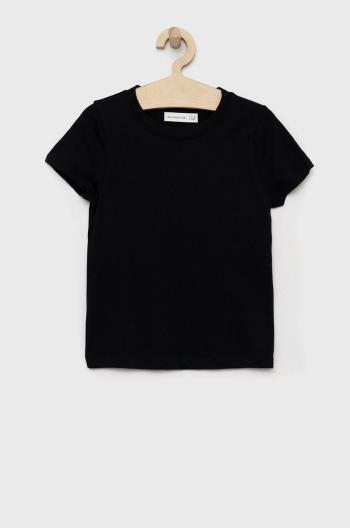 Detské tričko Abercrombie & Fitch čierna farba,