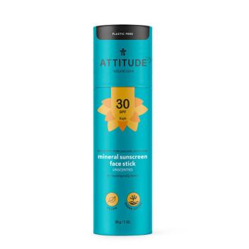 ATTITUDE Tyčinka detská 100% minerálna ochranná na tvár a pery (SPF 30) bez vône 30 g