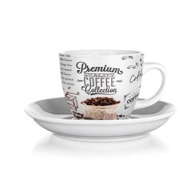 BANQUET Šálka s podšálkou PREMIUM COFFEE 190 ml, sada 6 ks (60325061)