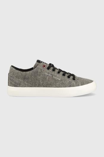 Tenisky Tommy Hilfiger TH HI VULC CORE LOW CHAMBRAY hnedá farba, FM0FM04738