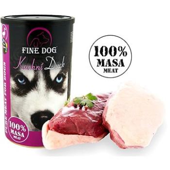 FINE DOG konzerva KAČACIA, 100 % mäsa, 1200 g (8595657304240)