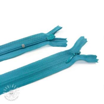 Zips krytý nedeliteľný 25 cm aqua