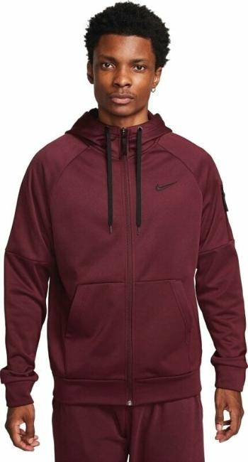 Nike Therma-FIT Full-Zip Mens Top Night Maroon/Black S Fitness mikina