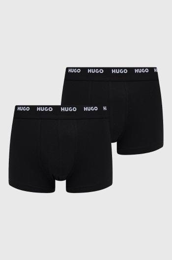 Boxerky HUGO 5-pak pánske, čierna farba