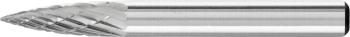 PFERD 21122526 frézovacie kolík  lomený oblúk  Dĺžka 55 mm Vonkajší Ø 6 mm Pracovná dĺžka 18 mm Ø hriadeľa 6 mm
