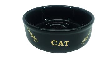 Nobby GOLDEN CAT keramická miska pre mačky so zlatým vzorom 13, 5 x 4,5 cm 0,25 l